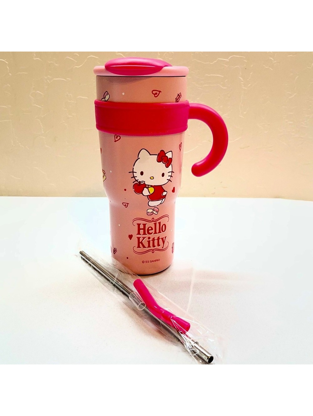 Hello Kitty Pink Tumbler with Straw - 40oz